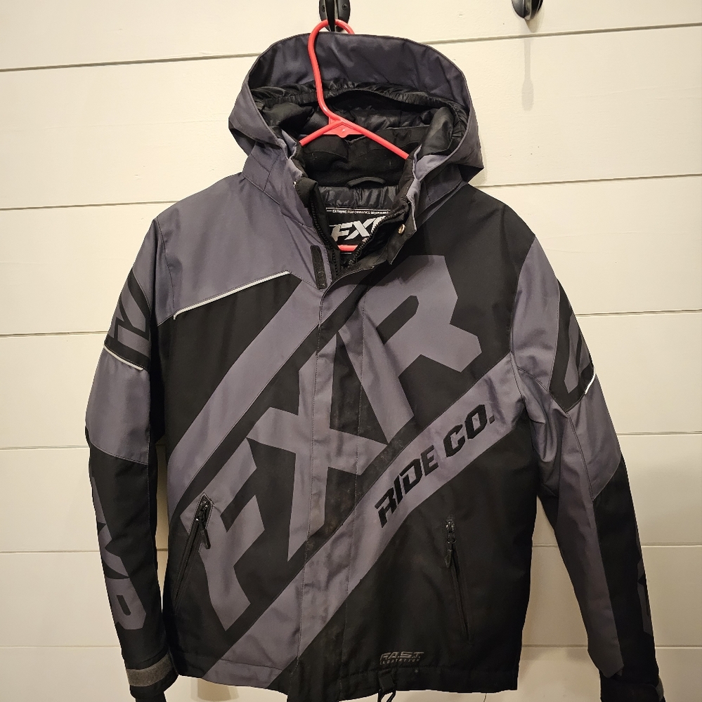 FXR Youth CX jacket size 14 Black/Grey